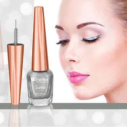 FORFOR Sparkle Set Of 2 Liquid Glitter Eyeliners 7 ml Each - Grey 02 & Silver 05 image 4