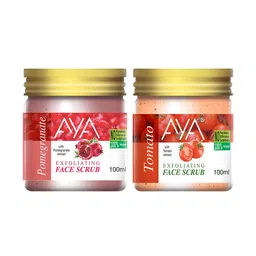 AYA Set Of 2 Pomegranate & Tomato Exfoliating Face Scrubs - 100 ml Each image 5