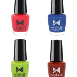 Moraze Multicoloured Set of 4 Nail Enamel-28