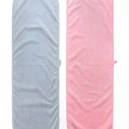 Kuber Industries Grey & pink 2 Pcs Textured 280 GSM Hand Towels-97
