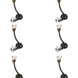IndianShelfBlack 6 Pieces Star Ceramic Wall Hooks-image-62