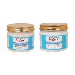 BEAUCODE BIOCARE Set of 2 Organic Sugar Face & Body Scrub & Cream - 500 g Each-41