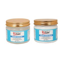 BEAUCODE BIOCARE Unisex Pack Of 2 raganic Sugar Face and Body Cream and Gel Facial Kit-18