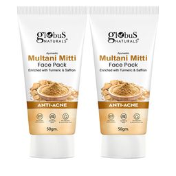 Globus naturals Set Of 2 Multani Mitti Face Pack With Turmeric & Saffron - 50 g Each-11