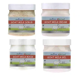 BEAUCODE BIOCARE Set Of 4 Goat Milk Face Cream - Mask - Gel & Scrub - 250gm Each-41