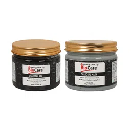 BEAUCODE BIOCARE Unisex Pack of 2 Charcoal Mask & Gel For All Skin Types - 500g each-52