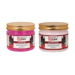BEAUCODE BIOCARE Set of Red Wine Cream & Gel For All Skin Types - 500g each-38