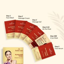 Vedicline Set Of 4 Kumkumadi Tailam Bridal Glow Kit - 248 ml - 80 gm-9
