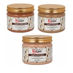 BEAUCODE BIOCARE Set of 3 Arabica Coffee Face & Body Mask - Scrub - Cream - 500 g each-8
