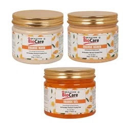 BEAUCODE BIOCARE Set of Orange Face & Body Mask - Scrub - Gel - 500 g each-1