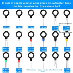 82-Piece Terminal Removal Tool Kit Pin Removal Tool Set Electrical Connector Pin Removal Tool Set Wire Terminal Release Tool For Automotive Car Household Devices - RS619382-Piece Terminal Removal Tool Kit Pin Removal Tool Set Electrical Connector Pin Removal Tool Set Wire Terminal Release Tool For Automotive Car Household Devices - RS6193 image 4