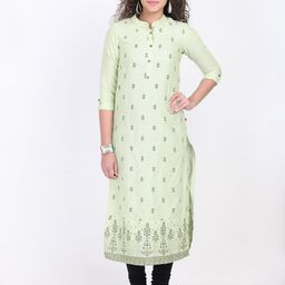 Marcia Women Green Floral Kurta-31