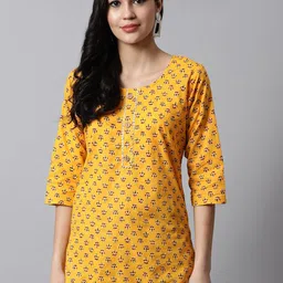SOUNDARYA Floral Printed Pure Cotton Kurti-picture-16