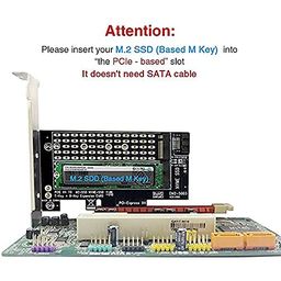 PCI-E X4 Card Support M-Key NVME B-Key SATA SSD Dual Protocol Expansion Card image 5