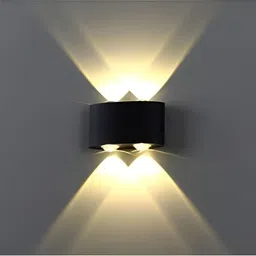 SPARK WORLD Black Contemporary Rectangle Shaped Wall Lamp-6