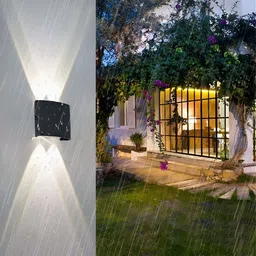SPARK WORLD Black Aluminium Quirky Abstract Shaped Shaped Wall Lamp image 2