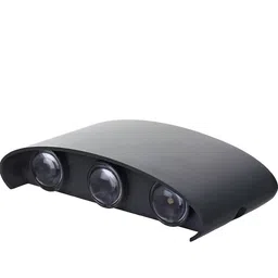 SPARK WORLD Black Aluminium Quirky Abstract Shaped Wall Lamp image 5