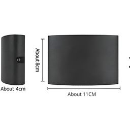 SPARK WORLD Black Aluminium Quirky Abstract Shaped Shaped Wall Lamp image 3