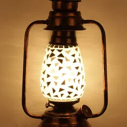 Devansh Copper-Toned Textured Traditional Wall Lamp-image-3