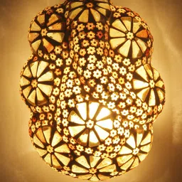 Devansh Multicolor Ganesh Ji Traditional Wall Lamp image 2