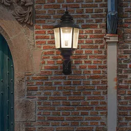 Fos Lighting Black Classic Aluminium Ornate Large Outdoor Wall Light-1