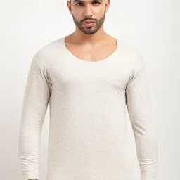 ARMISTO Men Off-White Solid Thermal Top-image-50