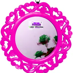 VAS collection home Floral Patterned Wall Mirror-48