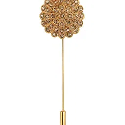 Mahi Men Floral Shape Brooch-image-95