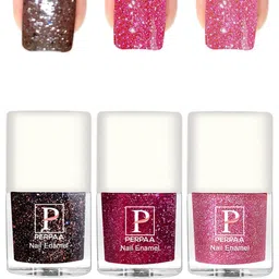 PERPAA Set Of 3 Glitter Light Reflective UV Gel Nail Polish 5ml Each - Shades 95-96-97-10