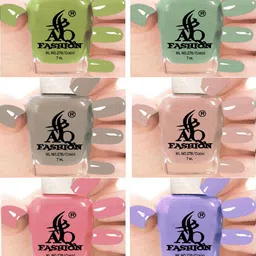 AQ FASHION Set Of 6 Glossy Quick Dry Nail Polish - 7 ml Each-image-51