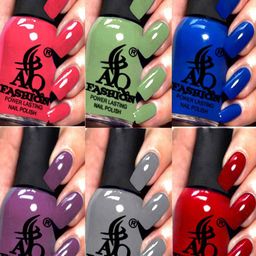 AQ FASHION Power Lasting Set Of 6 Quick Dry Glossy Nail Polish - 9 ml Each-32