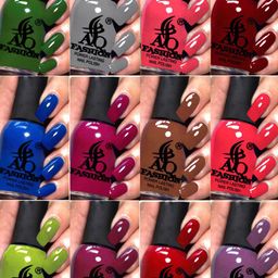 AQ FASHION Power Lasting Set Of 12 Quick Dry Glossy Nail Polish - 9 ml Each-image-55
