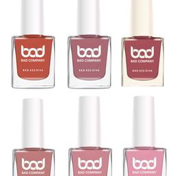 BAD COMPANY Set of 6 Bad Diva No Toxin Nail Lacquer - 10ml Each-29