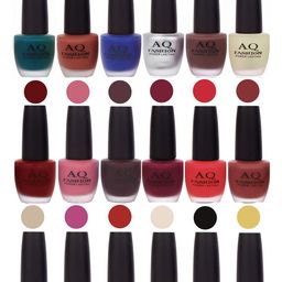 AQ FASHION Power Lasting Set Of 18 Quick Dry Glossy Nail Polish - 12 ml Each-14