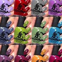 AQ FASHION Power Lasting Set Of 12 Quick Dry Glossy Nail Polish - 9 ml Each-15