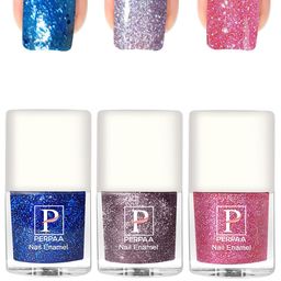 PERPAA Set Of 3 Glitter Light Reflective UV Gel Nail Polish 5ml Each - Shades 93-94-97-9