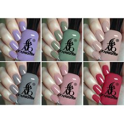 AQ FASHION Set Of 6 Long Lasting Quick Dry Glossy Nail Polish - 9 ml Each-image-97