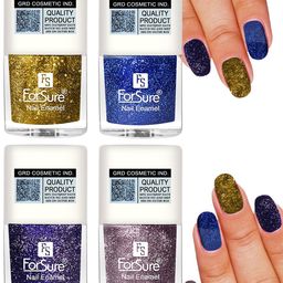 ForSure Set of 4 High Shine Glitter Long Lasting Nail Enamel 5 ml each - Shade 92-93-94-99-27