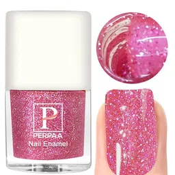 PERPAA Set Of 6 Glitter Light Reflective UV Gel Sparkly Nail Polish - 5ml Each image 4
