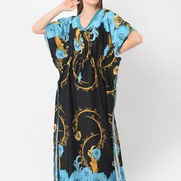 Noty Floral Printed Kaftan Maxi Nightdress-picture-10