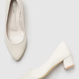 Marc Loire Pointed Toe Block Heel Pumps-image-66
