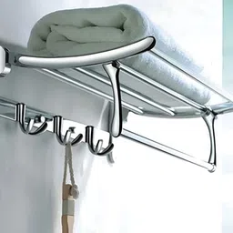 Plantex Silver-Toned Stainless Steel Towel Rod-image-34