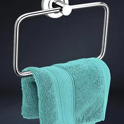 Well Set Steel Toned Stainless Steel Towel Rod-53