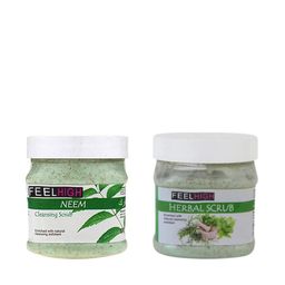 Set Of 2 Neem Scrub & Herbal Scrub For Face & Body 500 ml Each-5