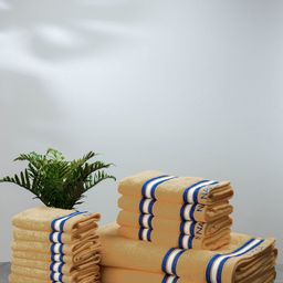 Nautica Beige 14-Pieces Cotton Towel Set-28