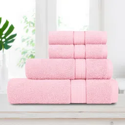 MYTRIDENT CARNIVAL 4-Pcs Self-Design Antimicrobial 450GSM Pure Cotton Towel Set-image-8