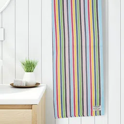 Ramraj Set Of 4 Assorted Striped Pure Cotton Bath Towel-1