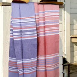 BIANCA Set of 2 Striped 233GSM Cotton Bath Towel-26