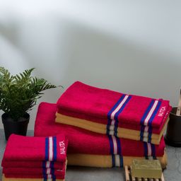 Nautica 14-Pcs Striped 500 GSM Pure Cotton Towel Set-26