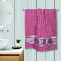 RANGOLI Set Of 3 Solid 450 GSM Pure Cotton Towel Set-30